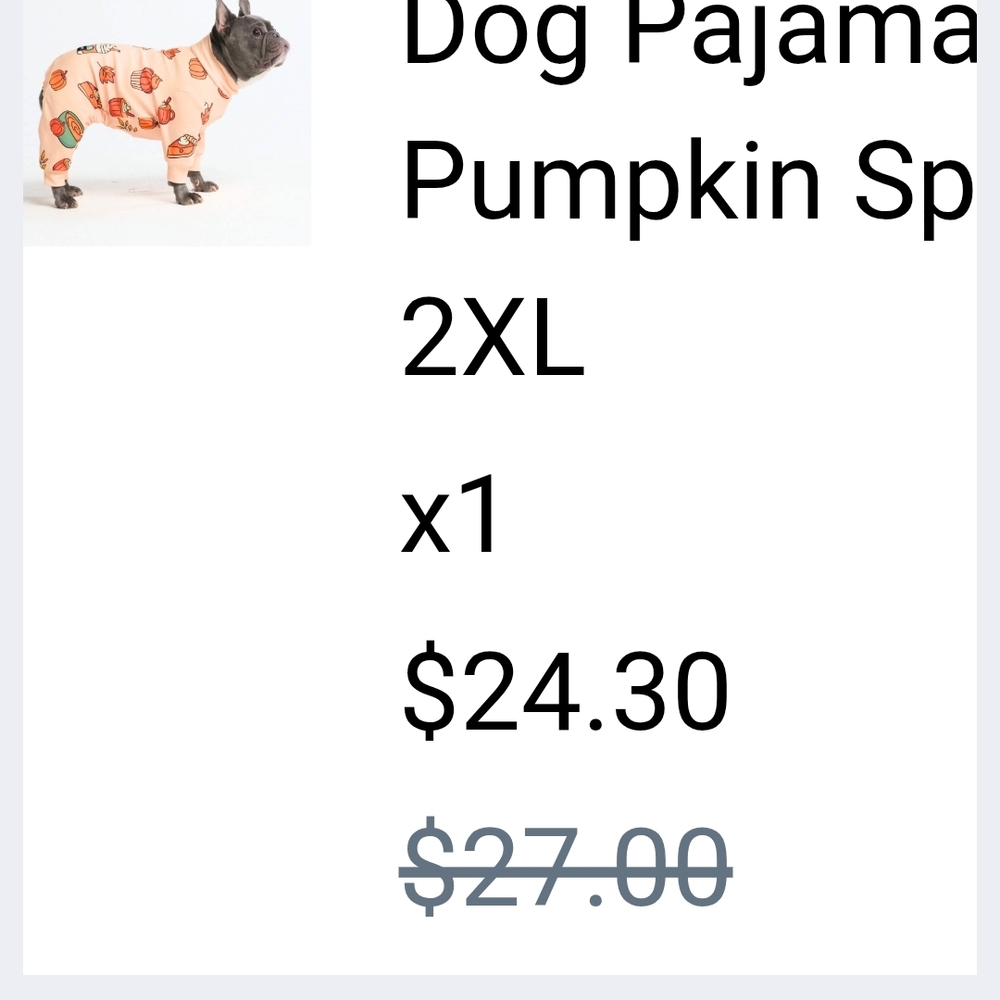 Spark Paws Pet Pajama - Picture 6 of 6